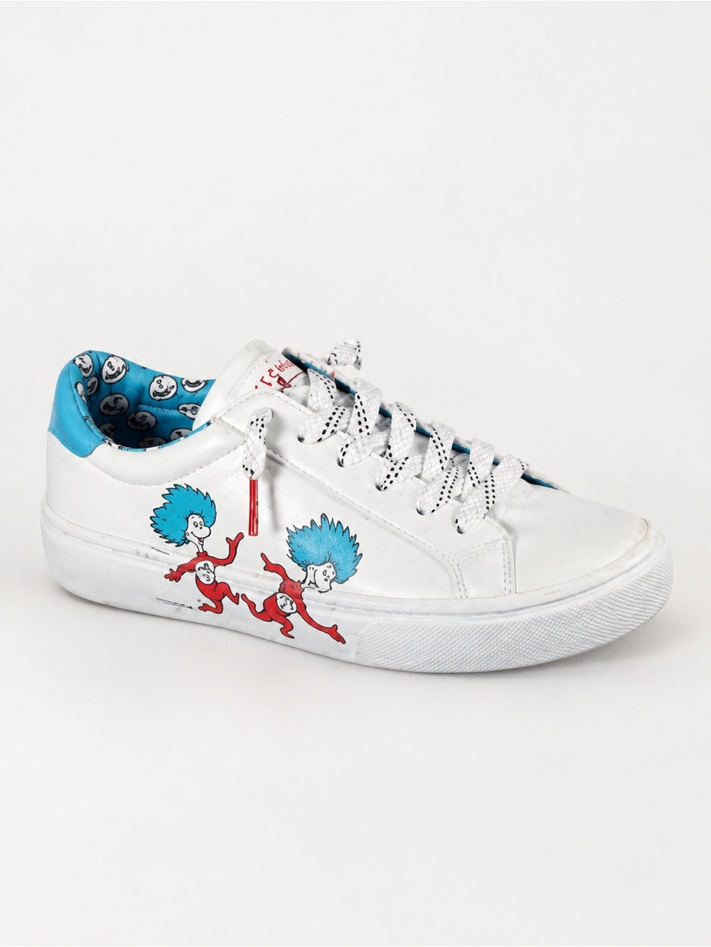 Skechers X Dr. Seuss Sneakers Shoes Thing 1 Thing 2 White Retro Kidcore Sz 10
